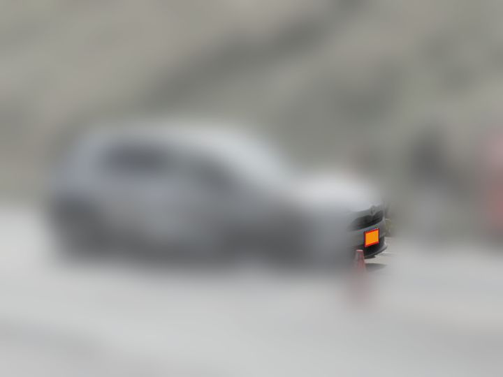 事故現場の車両